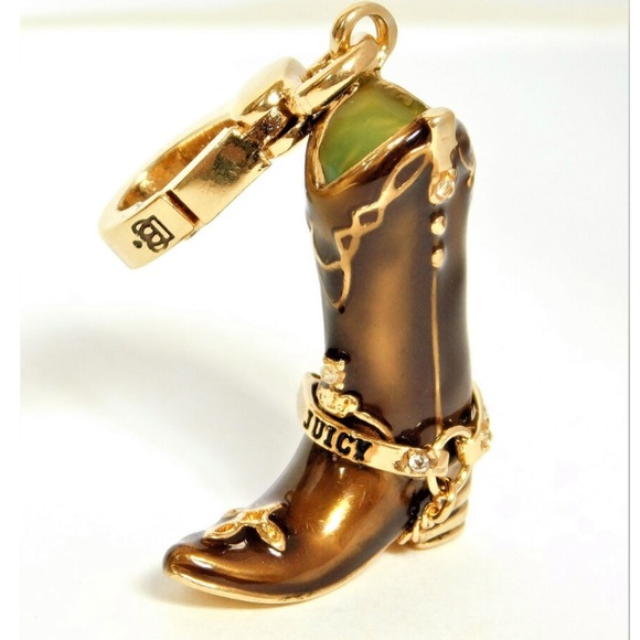 New Juicy Couture Cowboy boot Charm RODEO COWGIRL WESTERN BOHO EQUESTRIAN COWBOY - Picture 2 of 7